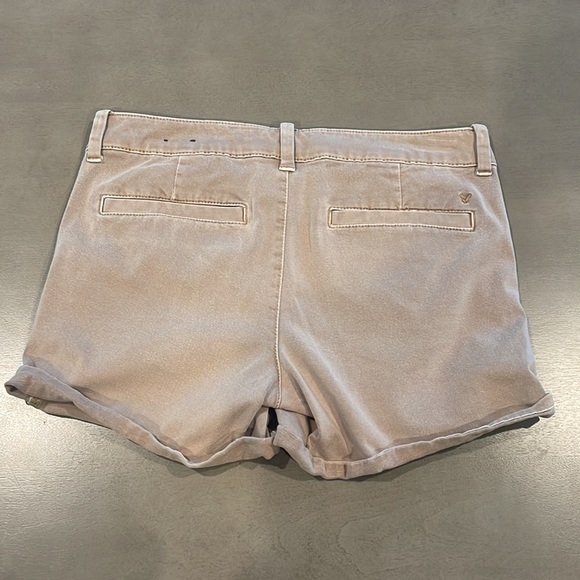 American Eagle Tan Super Stretch Midi Shorts - Picture 2 of 7